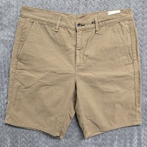 Rag & Bone Classic Chino Shorts‎ Khaki Tan 100% Cotton Men's Size 36